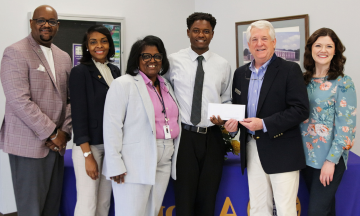 Tyrese Buck, an agricultural science major with an emphasis in animal and pre-veterinary science, has been awarded a $2,000 scholarship from First South Farm Credit.